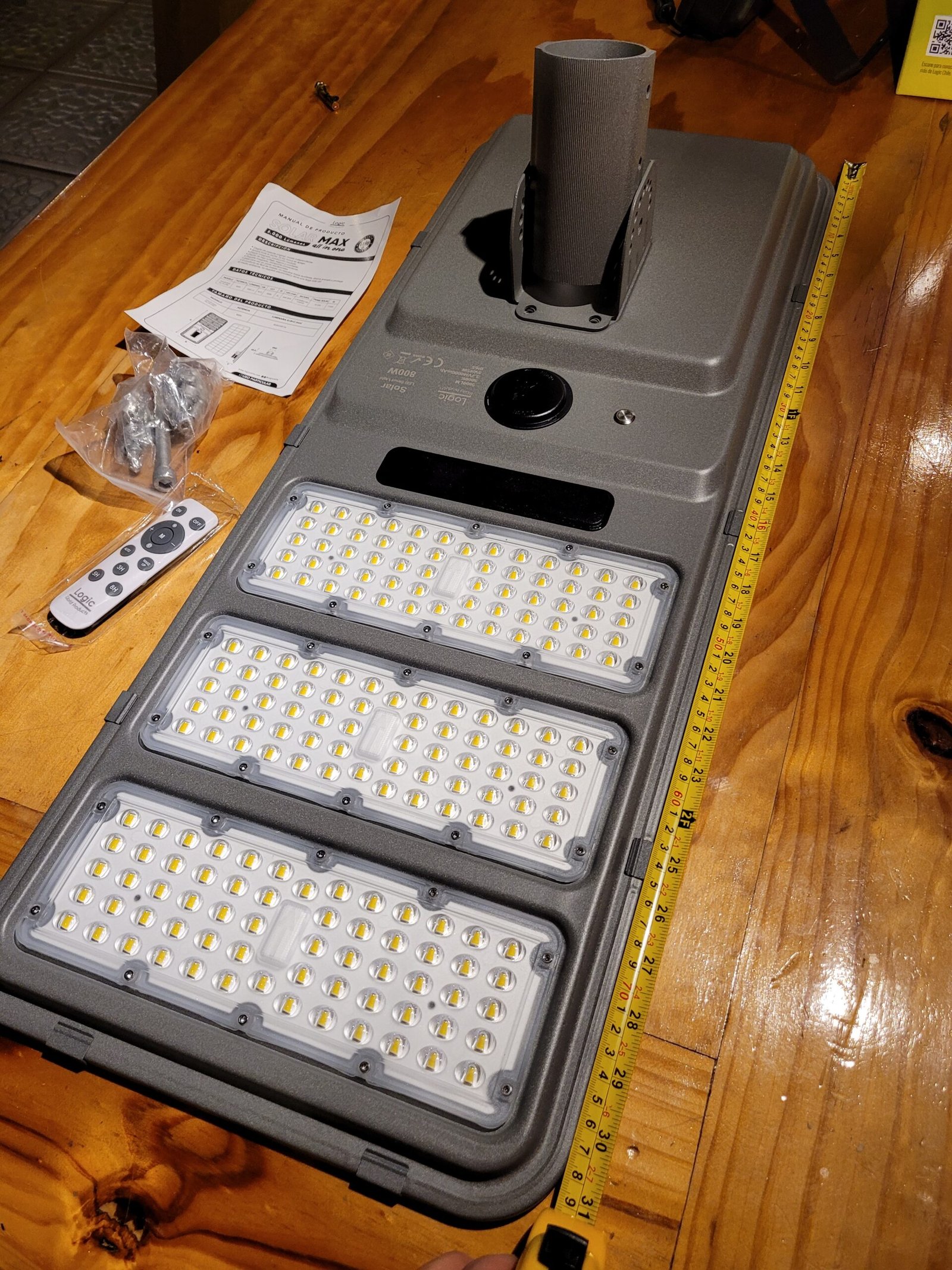 Luminaria Peatonal Solar Austral Máxima 800W
