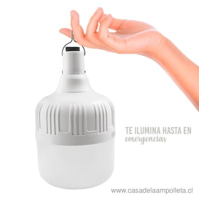 Ampolleta solar multiuso 50W con Panel Solar + Control Remoto